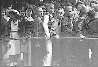 Lincoln School lineup, October, 1952